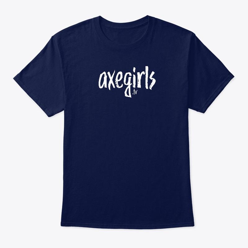 axegirls.tv - script style logo